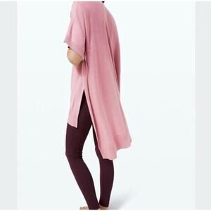Lululemon Be At Ease Cashmere Blend Poncho Sweater One Size Pink Taupe